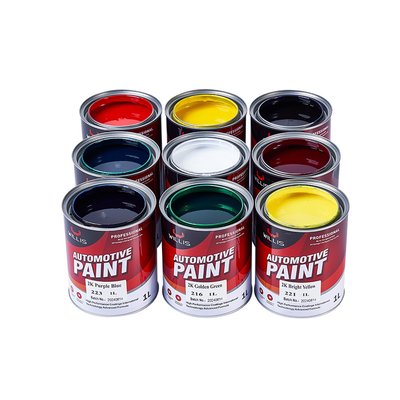 Anpassbar Farbe Willis Autoveredelung Farbe für Lkw 2k Sprühfarbe Autoveredelung Farbe Metallblaue Autofarbe