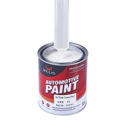 OEM 1K Metallpigment Weiße Perle Automotive Farbe Autofarbeiter Farbe Ausdünner Farbe Obermantel