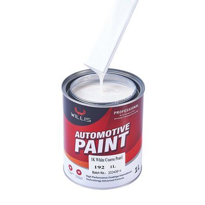 OEM 1K Metallpigment Weiße Perle Automotive Farbe Autofarbeiter Farbe Ausdünner Farbe Obermantel