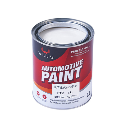 OEM 1K Metallpigment Weiße Perle Automotive Farbe Autofarbeiter Farbe Ausdünner Farbe Obermantel