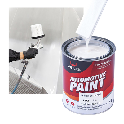 OEM 1K Metallpigment Weiße Perle Automotive Farbe Autofarbeiter Farbe Ausdünner Farbe Obermantel