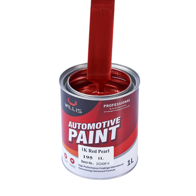 Schnelle Trockene Acryl Flash Klar Perlen Automotive Farbe 1K Rot Perlen Acryl Lack Farbe Automotive Verdünner