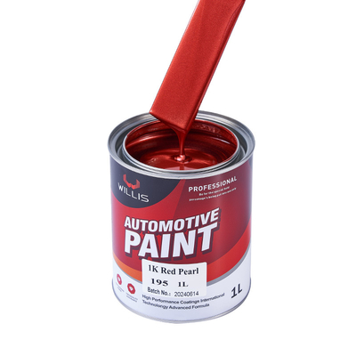 Schnelle Trockene Acryl Flash Klar Perlen Automotive Farbe 1K Rot Perlen Acryl Lack Farbe Automotive Verdünner