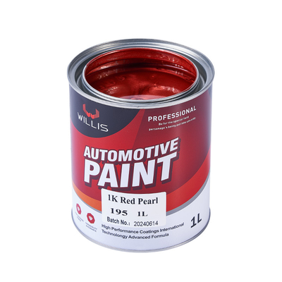 Schnelle Trockene Acryl Flash Klar Perlen Automotive Farbe 1K Rot Perlen Acryl Lack Farbe Automotive Verdünner