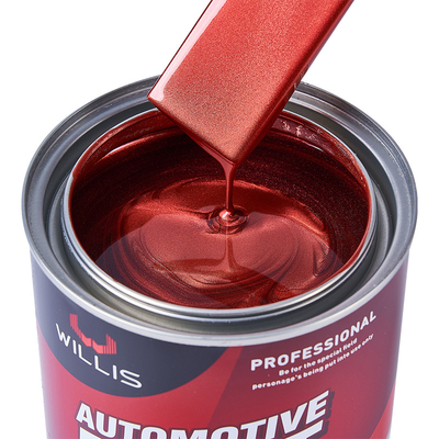 Schnelle Trockene Acryl Flash Klar Perlen Automotive Farbe 1K Rot Perlen Acryl Lack Farbe Automotive Verdünner