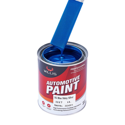 Mischblaue, glänzende Silberfarbe Metallfarbe für Fahrzeuge Hitzebeständige Silberpigmente Acryllak Sprühfarbe