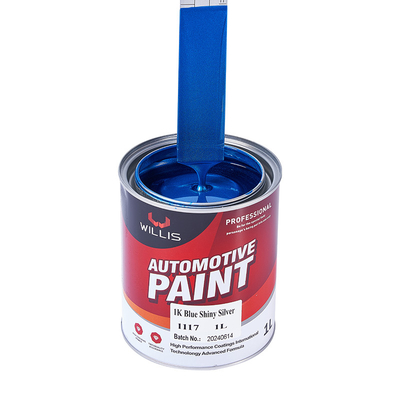 Mischblaue, glänzende Silberfarbe Metallfarbe für Fahrzeuge Hitzebeständige Silberpigmente Acryllak Sprühfarbe