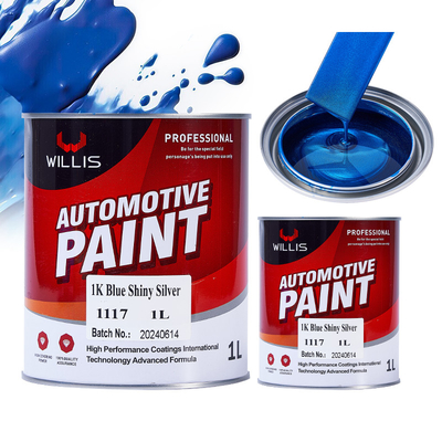 Mischblaue, glänzende Silberfarbe Metallfarbe für Fahrzeuge Hitzebeständige Silberpigmente Acryllak Sprühfarbe