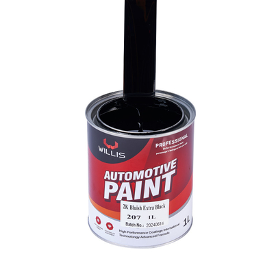 Dauerhafte Epoxy-Automotive-Akrillfarbe Zwei Packungen Metallrot 2K Blaufarbe Extra-Schwarz Akryl-Autofarbe