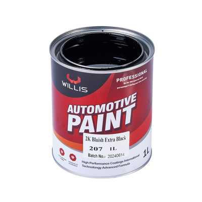 Dauerhafte Epoxy-Automotive-Akrillfarbe Zwei Packungen Metallrot 2K Blaufarbe Extra-Schwarz Akryl-Autofarbe