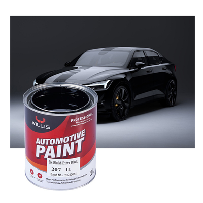 Dauerhafte Epoxy-Automotive-Akrillfarbe Zwei Packungen Metallrot 2K Blaufarbe Extra-Schwarz Akryl-Autofarbe