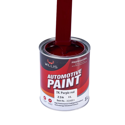 Schnelle Trocknung Auto Körper Metallfüllstoff 2K Lila Rot Autofarbe 2K Sprühfarbe Lila Rot