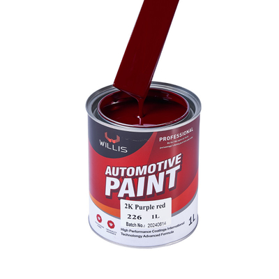Schnelle Trocknung Auto Körper Metallfüllstoff 2K Lila Rot Autofarbe 2K Sprühfarbe Lila Rot
