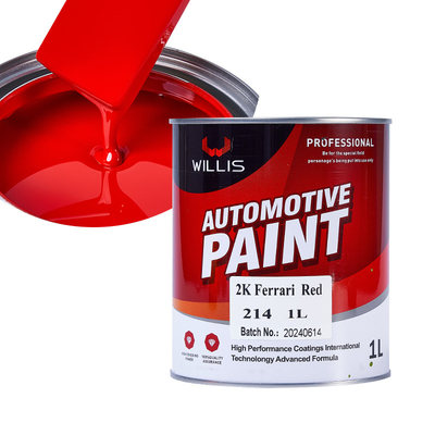Hartes 2K Basis Rot Auto Farben Farben, 2K Ferrari Rot Auto Farbe Nachbearbeitung Farbe Auto Farbe Wiederherstellung