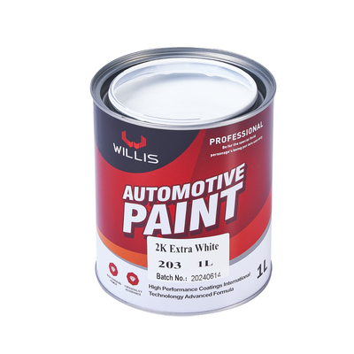 Metallische Weiß 2K Feste Farbe Autokörper Touch Up Spray Wasserbeständigkeit Auto Veredelung Farbe 2k Sprayfarbe