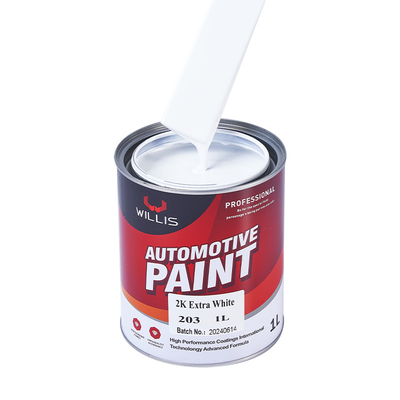 Metallische Weiß 2K Feste Farbe Autokörper Touch Up Spray Wasserbeständigkeit Auto Veredelung Farbe 2k Sprayfarbe
