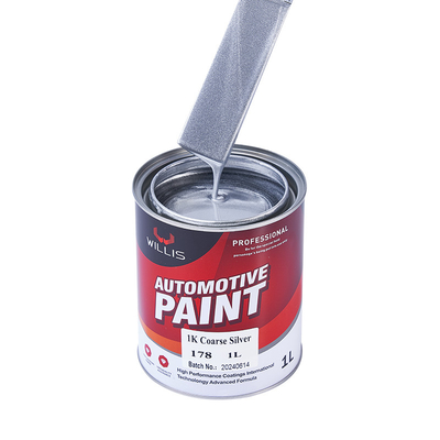 Flüssigkeitsbeschichtung Silber schwarze Autofarbe, Matte Silber Autofarbe für Plastik Stoßfänger 1K Grobes Silber Metall Automotive