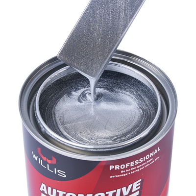 Flüssigkeitsbeschichtung Silber schwarze Autofarbe, Matte Silber Autofarbe für Plastik Stoßfänger 1K Grobes Silber Metall Automotive