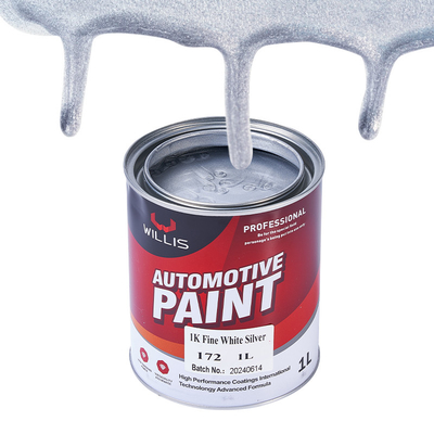 Low Voc Silber Metallische Automotive Farbe Hohe Feststoff Industrie Primer Acryl Lack Sprayfarbe Metallische Autofarbe