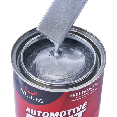 Low Voc Silber Metallische Automotive Farbe Hohe Feststoff Industrie Primer Acryl Lack Sprayfarbe Metallische Autofarbe