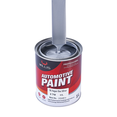 Gemischte blaue, glänzende Silberfarbe Metallfarbe für Fahrzeuge Hitzebeständige, verstellbare Größe Acryllak Sprühfarbe