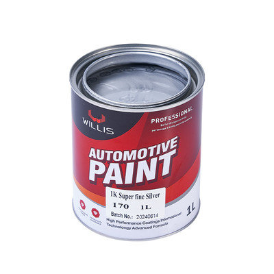 Gemischte blaue, glänzende Silberfarbe Metallfarbe für Fahrzeuge Hitzebeständige, verstellbare Größe Acryllak Sprühfarbe