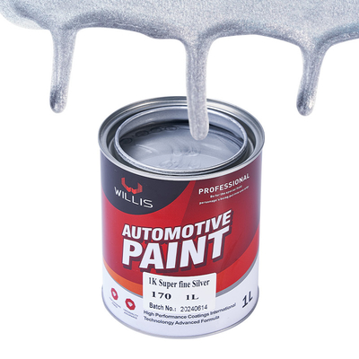 Gemischte blaue, glänzende Silberfarbe Metallfarbe für Fahrzeuge Hitzebeständige, verstellbare Größe Acryllak Sprühfarbe
