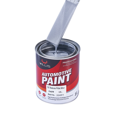 Veredelung Sparking Silver Metallische Automotive Farbe Pulverbeschichtung 1K Basecoat, Acryllack Sprayfarbe, Autofarbe