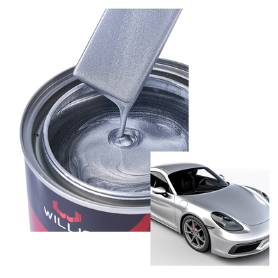 Veredelung Sparking Silver Metallische Automotive Farbe Pulverbeschichtung 1K Basecoat, Acryllack Sprayfarbe, Autofarbe