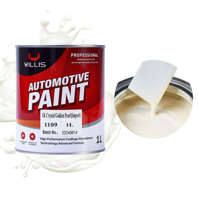 Crystal White Pearl Automotive Paint Starke Haftung Akrylrohstoff, Autofarbe,Metallfarbe für Fahrzeuge