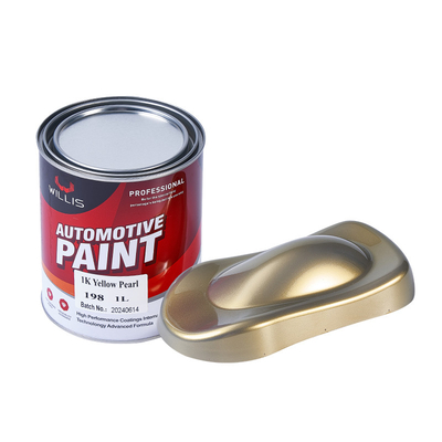 1K Acryl Perlen-Autofarbe Gelb Perlen-Klares Fell Verhärter Ausdünner 2K/1K Farbfarbe