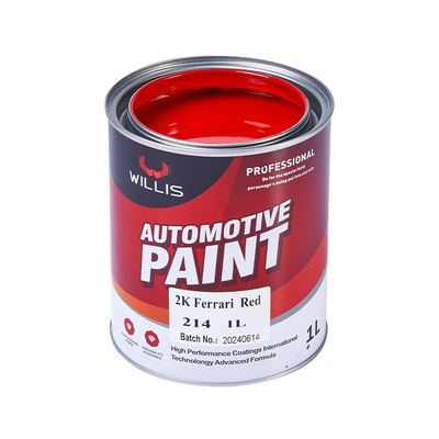 Hartes Rot Farben Ferrari Rot 2k Metallische Autofarbe Auto-Refinish Auto-Restaurierung