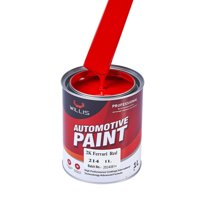 Hartes Rot Farben Ferrari Rot 2k Metallische Autofarbe Auto-Refinish Auto-Restaurierung