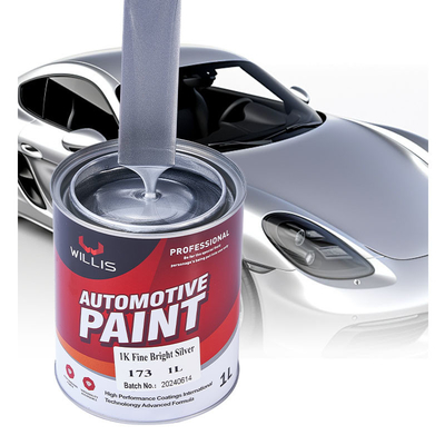 Acrylic Pu Farbe Hochglanz 1k Metallische Silber Perle Kristall Perle 2k Feste Farben Auto Veredelung Sprayfarbe Autofarbe