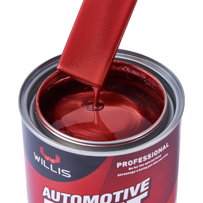 Acrylische Perlenfarbe für Autos mit hoher Farbsättigung 1K Feinrot Perlenfarbe für Metallfahrzeuge