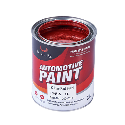 Acrylische Perlenfarbe für Autos mit hoher Farbsättigung 1K Feinrot Perlenfarbe für Metallfahrzeuge