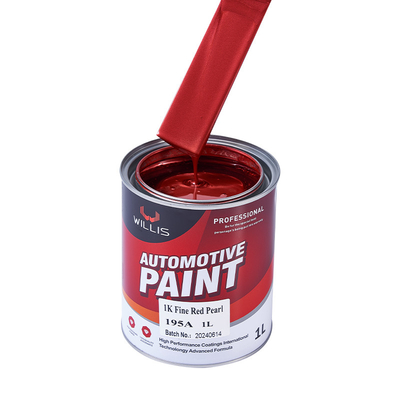 Acrylische Perlenfarbe für Autos mit hoher Farbsättigung 1K Feinrot Perlenfarbe für Metallfahrzeuge
