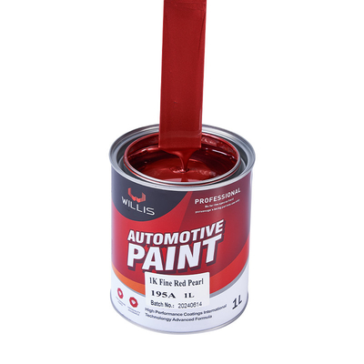 Acrylische Perlenfarbe für Autos mit hoher Farbsättigung 1K Feinrot Perlenfarbe für Metallfahrzeuge