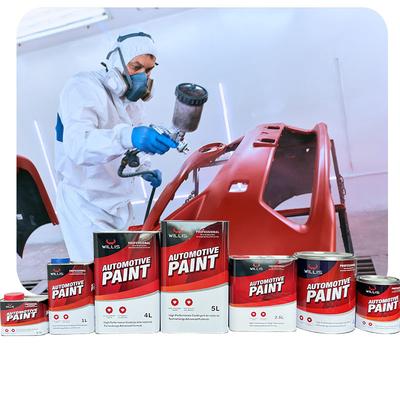 Auto-Refinish Automotive Clear Coat Farbe Anpassbar Matte Oberfläche mit glänzender Oberfläche und transparenten Aussehen
