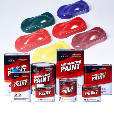 Hohe Konzentration Zwei Komponenten Solid Car Touch Up Farbe für professionelle Auto Beschichtung Auto Farbe Sprayfarbe