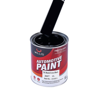 2K Bluish Extra Black High Gloss Car Paint Liquid Coating