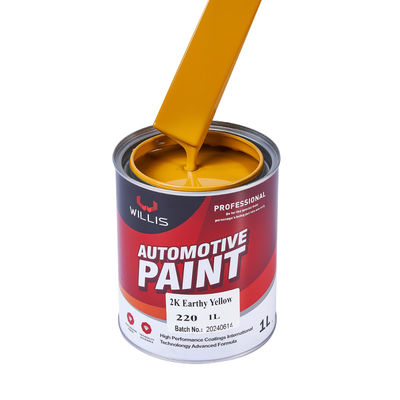2K Factory Direct Acrylic Liquid Paint Earthy Yellow with Metallic Finish for Cars Coating & Paint Product Car Refinish Coating