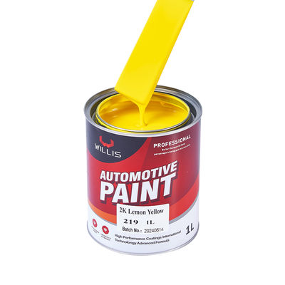 2K Automotive Paint Lemon Yellow for Automotive Repair with 1L 4L 20L 200L Sizes and 2 Years Shelf Life
