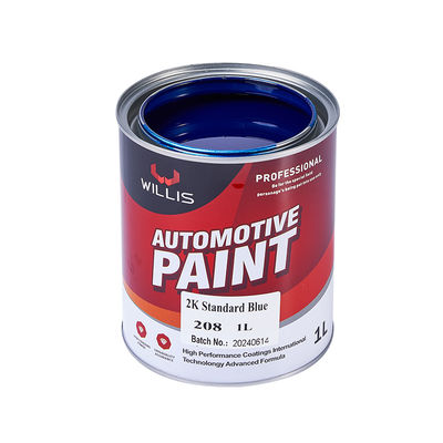 Standard Blue 2K Solid Paint with 1L 4L 20L Size Options and 2 Years Shelf Life for Automotive Refinish