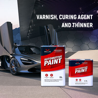 Großhandel Automotive Coating Paint Set Clear Coat Hardener High Solid UV Gloss Lack Permanente UV-Beschichtung Autolackverdünner