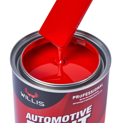 Chinese Red Acrylic Resin Automotive Paint Solid 2K Automotive Repair Paint with Automotive Thinner Spray for Plastic Coating