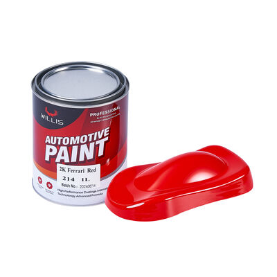 Chinese Red Acrylic Resin Automotive Paint Solid 2K Automotive Repair Paint with Automotive Thinner Spray for Plastic Coating