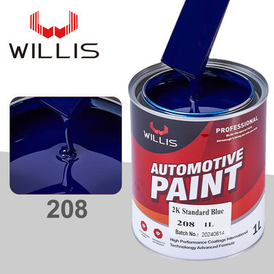 Heiß verkaufender 2K Auto Acryl Sprühfarbe Blau Metallic Glänzend Auto Flüssigbeschichtung Decklack Mehrere Farben Fabrikversorgung OEM