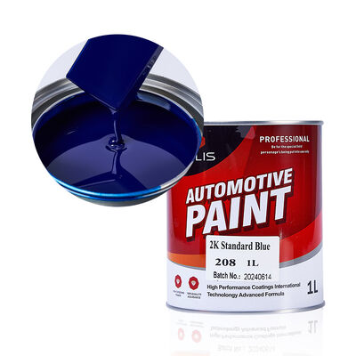 Heiß verkaufender 2K Auto Acryl Sprühfarbe Blau Metallic Glänzend Auto Flüssigbeschichtung Decklack Mehrere Farben Fabrikversorgung OEM