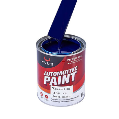 Heiß verkaufender 2K Auto Acryl Sprühfarbe Blau Metallic Glänzend Auto Flüssigbeschichtung Decklack Mehrere Farben Fabrikversorgung OEM